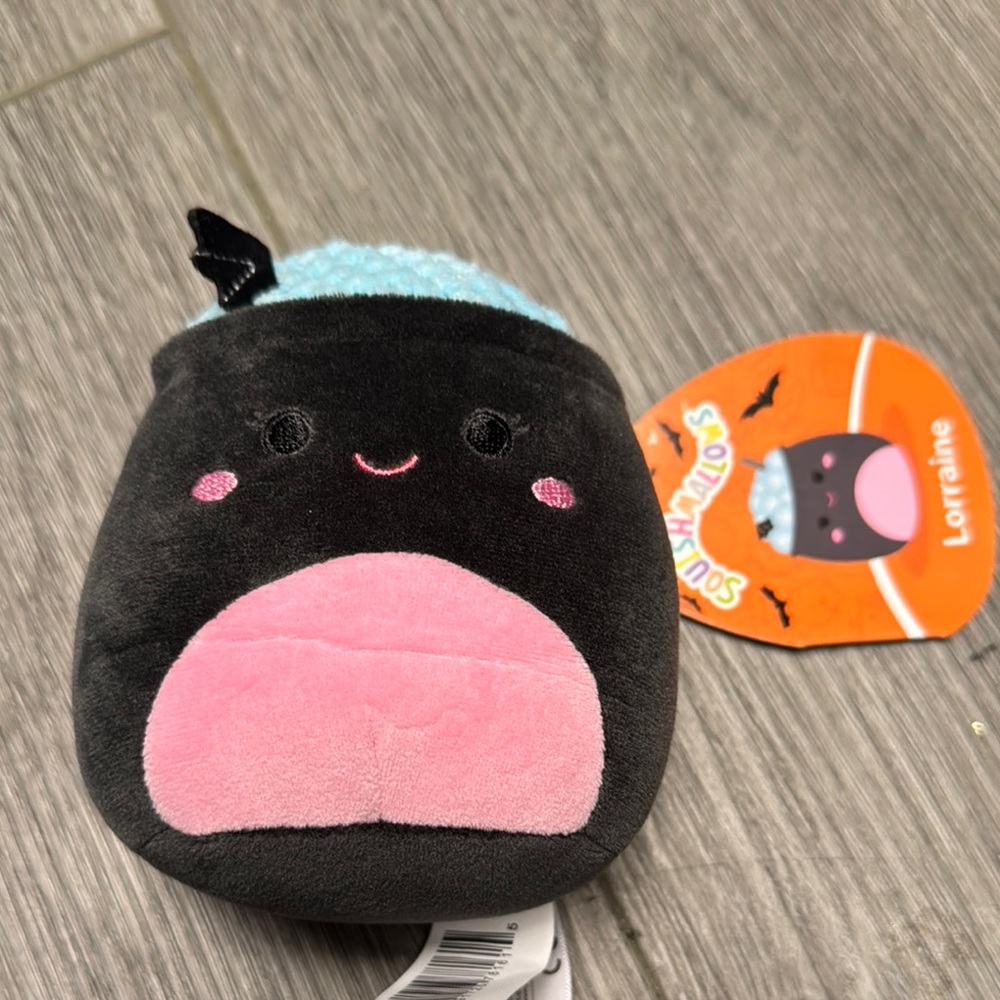 Squishmallows Black and Pink Plush Toy